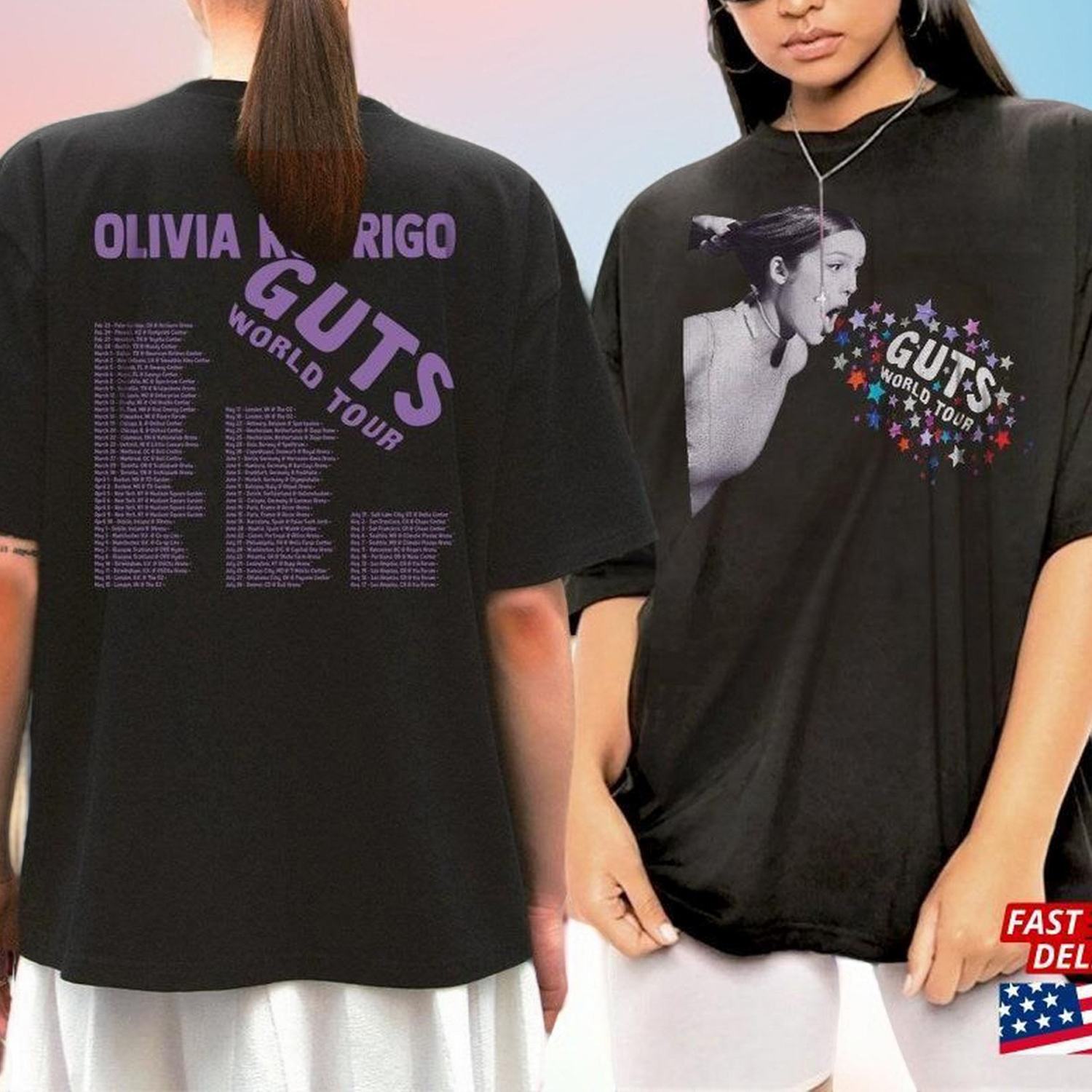 Olivia Rodrigo With Tour Dates Tshirt Unisex Sweatshirt - ELTH6500