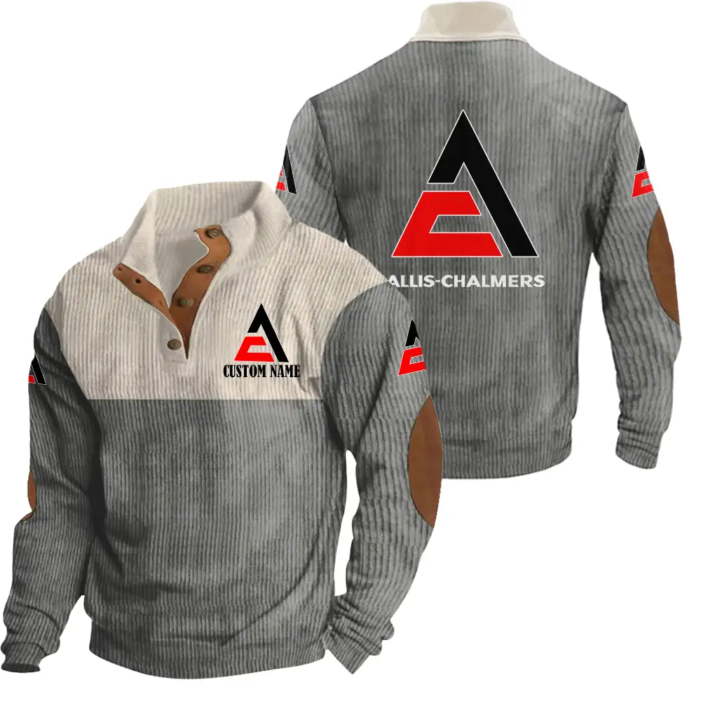 Allis Chalmers Men's Corduroy Casual Stand Collar Sweatshirts Vintage Color Customize Name and Logo Car or Motorcycles model - Image 5