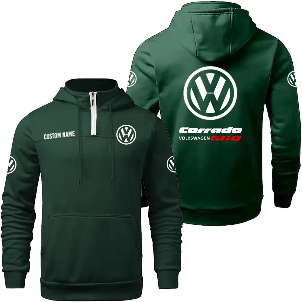 Volkswagen Corrado G60 Hoodie sweater Winter Casual Top Sweater Solid Color Sweatshirts Hooded Zipper Customize Name and Logo Car or Motorcycles model - Image 5