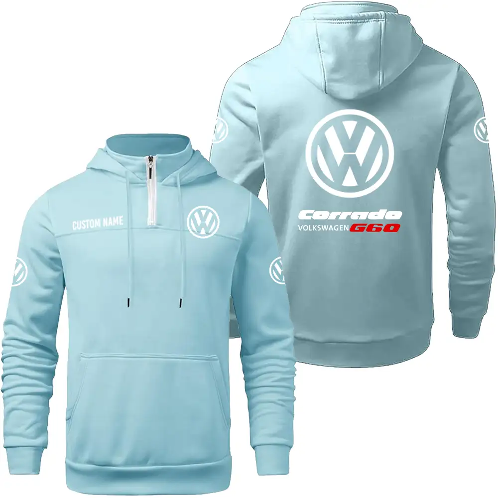 Volkswagen Corrado G60 Hoodie sweater Winter Casual Top Sweater Solid Color Sweatshirts Hooded Zipper Customize Name and Logo Car or Motorcycles model - Image 7