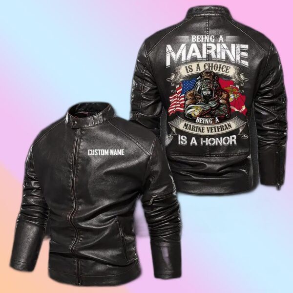 Being A Marine Is A Choice - Marine Veteran Is A Honor