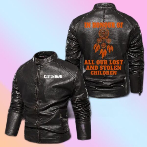 Personalized Leather Jacket In Honour Of All Our Lost And Stolen Children