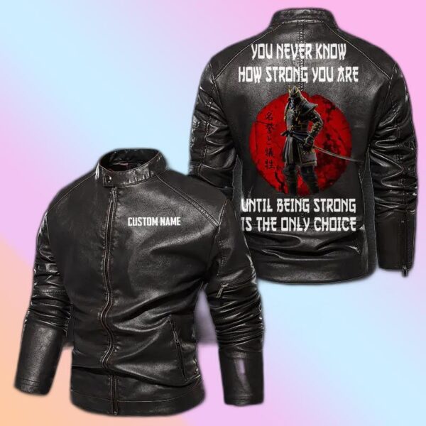 Personalized Leather Jacket The Samurai Spirit