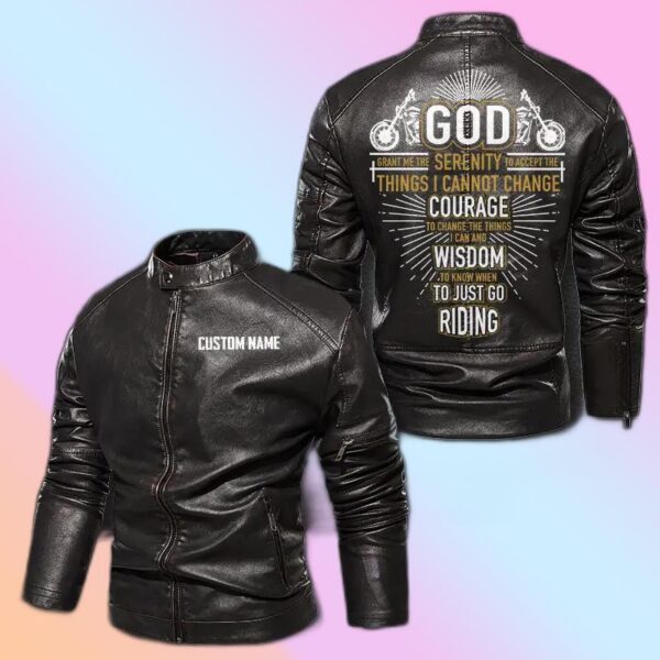Personalized Leather Jacket The Wisdom To Know When To Just Go Riding