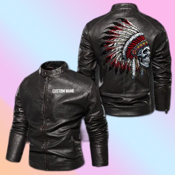 Personalized Leather Jacket Native
