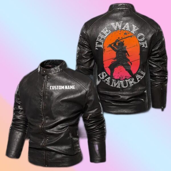 Personalized Leather Jacket Ghost Of Tsushima The Way Of Samurai Motorcycle Rider