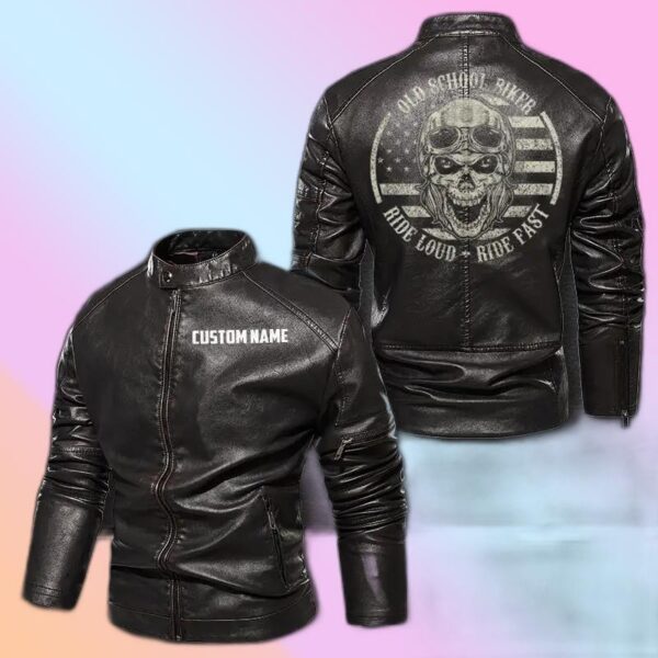Old School Biker I Ride Fast Ride Loud I Bike Skull