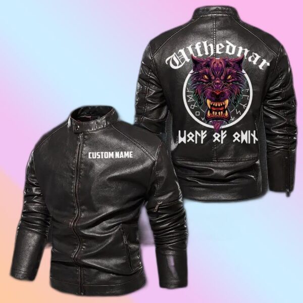 Personalized Leather Jacket Ulfhednar Wolf Viking