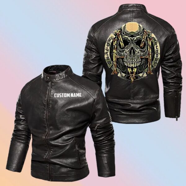 Personalized Leather Jacket Hollow Victory Motorcycle Club