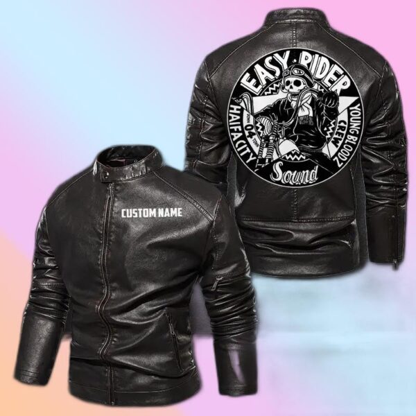 Personalized Leather Jacket Easy Rider Young Blood Crew