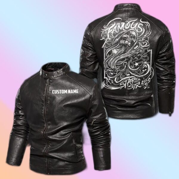 Personalized Leather Jacket Beauty But Deadly Star Traps