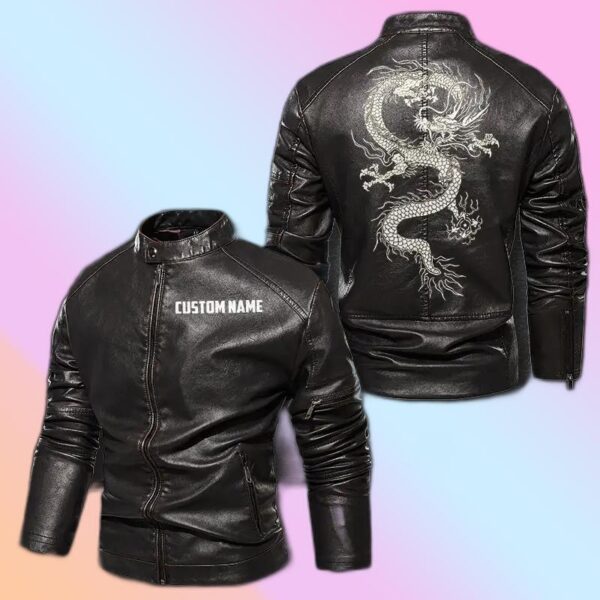 Personalized Leather Jacket Eastern Dragon