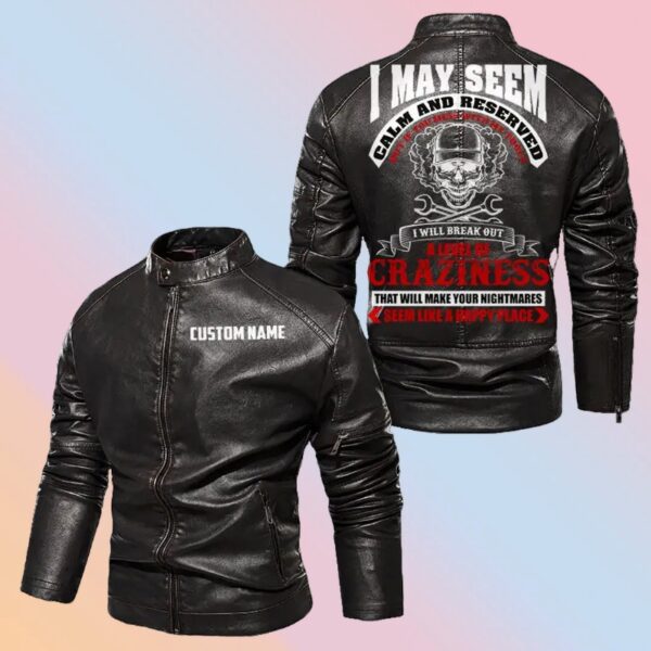 Personalized Leather Jacket Make Your Nightmare Become A Happy Place