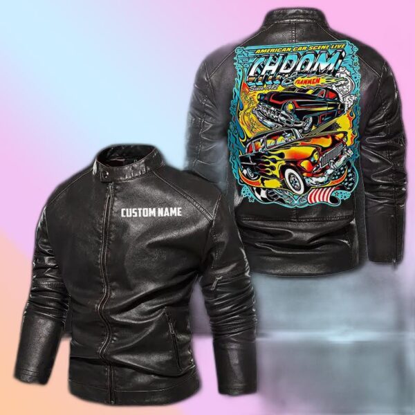 Personalized Leather Jacket America Racing Dream