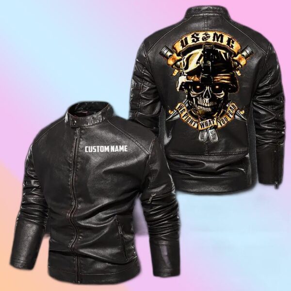 Personalized Leather Jacket We Fight What You Fear
