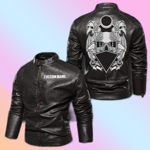 Personalized Leather Jacket The Black Death